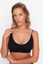 Trendyol Black Seamless/Seamless Back Detail Bra