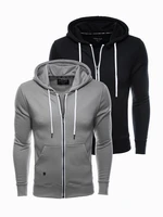 Ombre Clothing Men's zip-up sweatshirt Z33