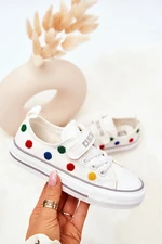 Children's Sneakers With Velcro BIG STAR JJ374053 White