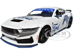 2024 Ford Mustang Dark House White with "Mustang Horse Graphics" "Bigtime Muscle" Series 1/24 Diecast Model Car by Jada