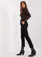 Black Women's Fabric Trousers