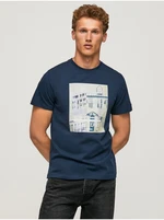 Dark blue Men's T-Shirt Pepe Jeans Teller - Men