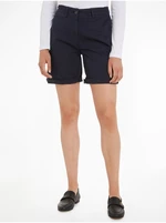 Dark blue Womens Shorts Tommy Hilfiger - Women