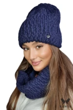 Set da donna Kamea Kamea_Set_Hat&Chimney_K.22.209.12_Navy_Blue