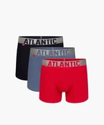 Men's Sport Boxers ATLANTIC 3Pack - Black/Blue/Red