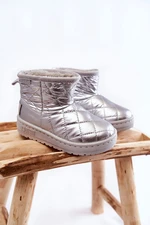 Children's warm snowshoes Big Star KK374241 Silver
