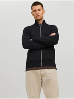 Black Men's Zippered Sweater Jack & Jones Emil - Men