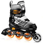 Spokey ARYA Kolieskové korčule, black orange, ABEC7 Carbon, veľ. 28-32