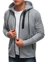 Felpa con cappuccio da uomo  Edoti B1552/black_120869