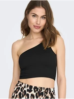 Černé dámské crop top tílko ONLY Gven - Dámské