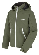 Husky  Salex K khaki, 164 Detská softshellová bunda