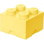 LEGO úložný box 250 x 250 x 180 mm - světle žlutá
