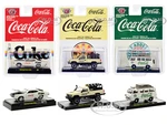 "Coca-Cola" Set of 3 pieces Release 22 Limited Edition to 8750 pieces Worldwide 1/64 Diecast Model Cars by M2 Machines