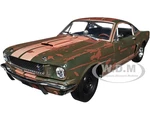 1966 Shelby GT350 Ivy Green with Wimbledon White Stripes (Rusted) Limited Edition to 5250 pieces Worldwide 1/24 Diecast Model Car by M2 Machines
