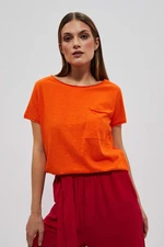 WOMEN'S T-SHIRT L-TS-4051 ORANGE