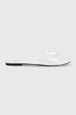 Pantofle Love Moschino dámské, bílá barva, JA28441G0GIRD99A