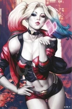 Plakát 61x91,5cm - Harley Quinn - Kiss