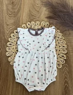 Body s nohavičkami Mamatti, Puntík - smetanové s potiskem, vel. 80 (9-12m)