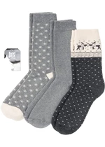 Mäkké ponožky (3 ks) z bio bavlny a darčekovou kartou