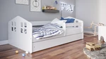 Dětská postel s úložným prostorem Casper 180x80 cm, bílá