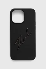 Puzdro na mobil Karl Lagerfeld iPhone 15 Pro Max 6.7'' čierna farba