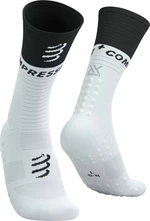 Compressport Mid Compression Socks V2.0 White/Black T4 Laufsocken