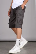 Madmext Smoked Basic Men's Cargo Pocket Capri Shorts 5473