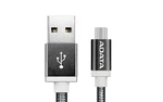 ADATA MicroUSB kabel nylonový 1m černý