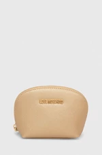Kosmetická taška Love Moschino zlatá barva