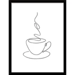 Plakat w ramie 30x40 cm Linear Coffee – Styler