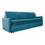 Turkusowa aksamitna rozkładana sofa Miuform Tender Eddie