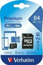 Verbatim SDXC 64GB micro Premium Micro SDXC 64 GB Tarjeta de memoria