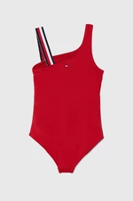 Jednodielne plavky Tommy Hilfiger červená farba