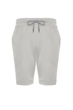 Trendyol Gray Striped Regular/Normal Fit Shorts