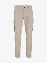 Beige Men's Cargo Pants Jack & Jones Marco - Men's