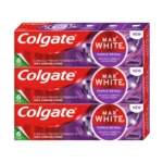 Colgate Max White Purple Reveal bieliaca zubná pasta 3 x 75 ml
