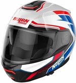 Nolan N100-6 Surveyor N-Com Metal White Blue/Red/Black L Helm