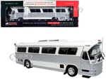 1980 Dina 323-G2 "Olimpico" Coach Bus White and Silver "The Bus &amp; Motorcoach Collection" 1/43 Diecast Model by Iconic Replicas