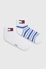 Ponožky Tommy Jeans 2-pak tyrkysová farba, 701227799