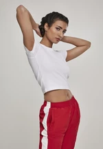 Women's Stretch Jersey Cropped Tee White