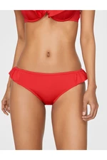 Koton Women's Red Ruffle Detail Bikini Bottom