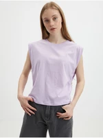 Light purple women's basic T-shirt VERO MODA Panna - Women