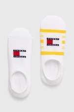 Ponožky Tommy Jeans 2-pak žltá farba