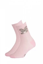 Gatta Cottoline vzorované 244.59N 33-35 Dívčí ponožky 36-38 white