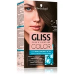 Schwarzkopf Gliss Color permanentní barva na vlasy odstín 5-1 Chladný hnědý 1 ks Schwarzkopf Gliss Color permanentní barva na vlasy odstín 5-1 Chladný hnědý 1 ks