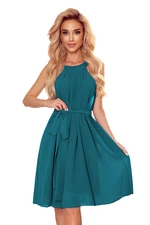 Chiffon dress with tie Numoco