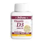 MEDPHARMA Vitamín D3 1000 I.U. 107 tvrdých kapsúl