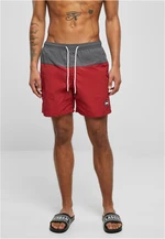 Men's Block Swimsuit Grey/Red