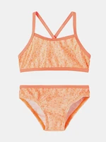 Oranžové holčičí vzorované dvoudílné plavky name it Felisia - unisex Oranžové holčičí vzorované dvoudílné plavky name it Felisia - unisex