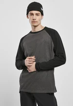 Raglan Contrast LS uhl/černá